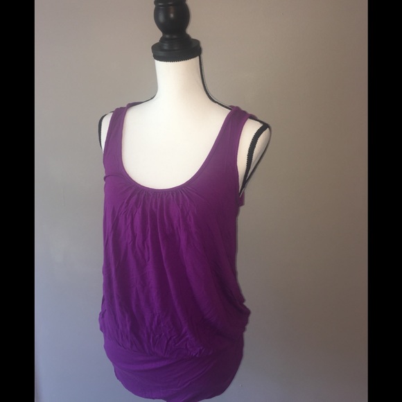 H&M Tops - H&M Purple Tank w/ Criss-Crossed Back